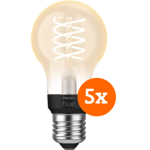Philips Hue Filamentlamp White Standaard E27 - 2023 - 5-pack