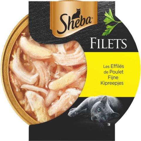 Sheba Filets Kipreepjes in Saus 60 gr - 1 kuipje