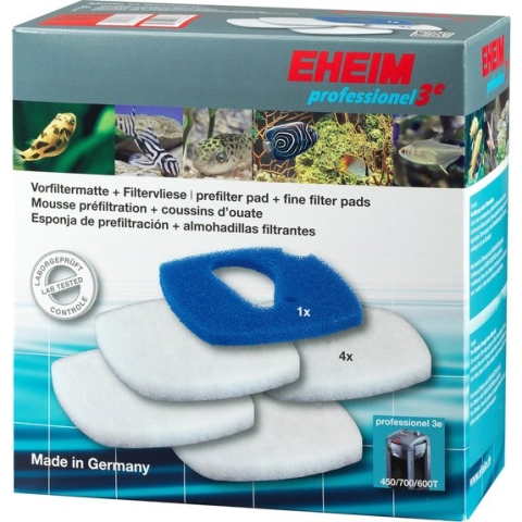 Eheim filtermat/vlies 2616760 1x blauw+4x wit voor Professionel 3e 450/700/600T