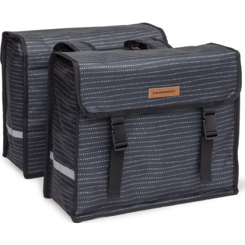 New Looxs Fiori Double Nomi Dubbele Fietstas - 30 liter - Zwart