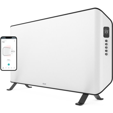 Duux Edge 2000W Smart Convectorkachel - Elektrische Kachel - Elektrische Verwarming Badkamer, Woonkamer, Kantoor – Wit
