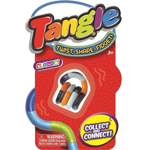 Tangle Classic Junior Zwart Grijs Oranje