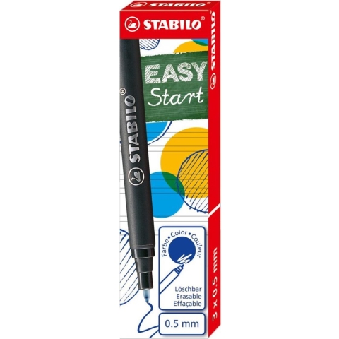STABILO EASYoriginal Navulling - Medium 0,5 mm - Blauw - Doos 3 stuks