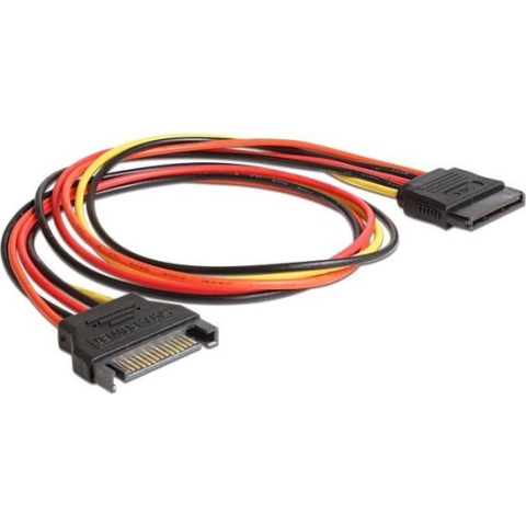 DeLOCK 0.5m SATA 0.5m SATA 15-pin SATA 15-pin Multi kleuren SATA-kabel