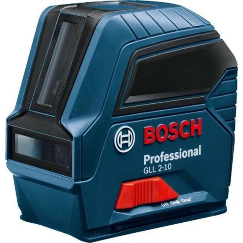 Bosch GLL 2-10 Kruislijnlaser in tas - Rood - 10m