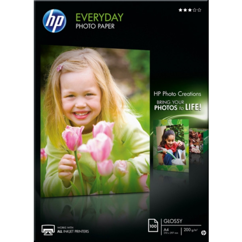 HP Everyday Glossy Fotopapier 100 vel (A4)