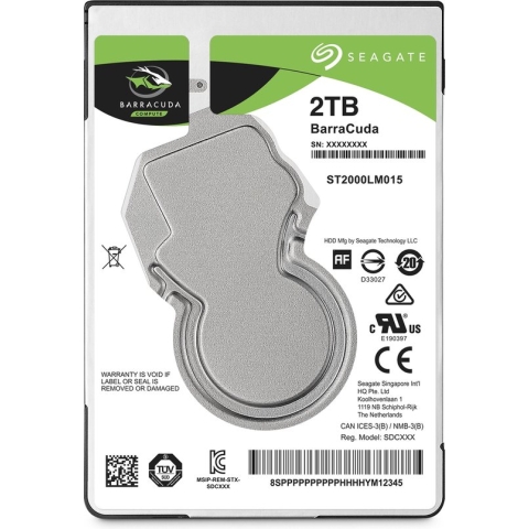 Seagate BarraCuda - Interne harde schijf - 2 TB