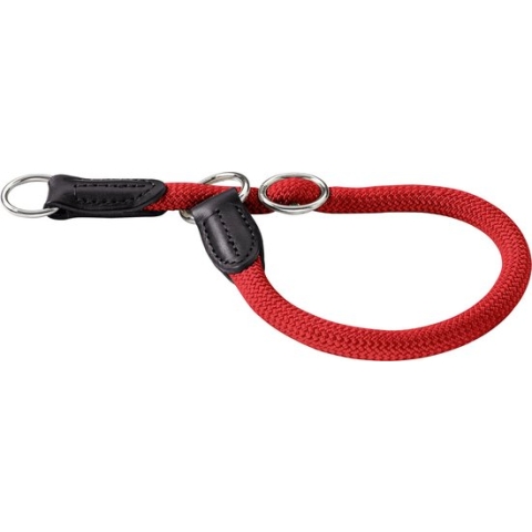 Hunter halsband voor hond freestyle met stop rood 60 cmx10 mm