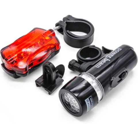 Fietsverlichting Hb-618 Voor En Achter Op Batterij