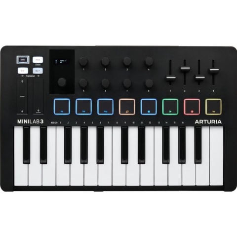 Arturia Minilab 3 NOIR - MIDI keyboard & pad controller