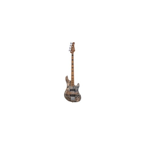 Cort GB-Modern 4 Open Pore Charcoal Gray elektrische basgitaar met deluxe soft case