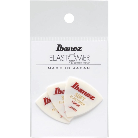 Ibanez BEL8ST10 Elastomer Triangle Guitar Pick Soft 1.0mm (3-Pack) - Plectrum set