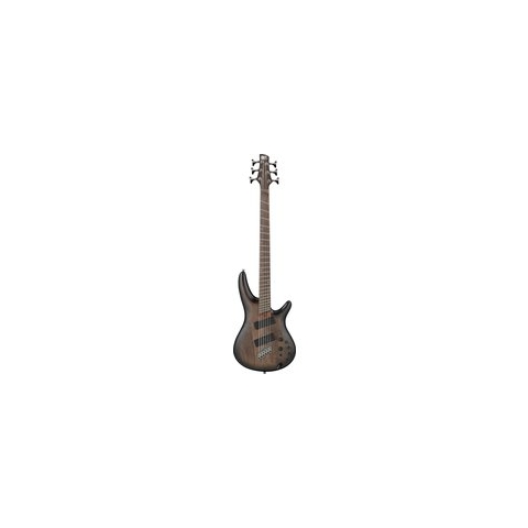Ibanez SRC6MS Bass Workshop Black Stained Burst Low Gloss 6-snarige multi-scale elektrische basgitaar / bariton gitaar
