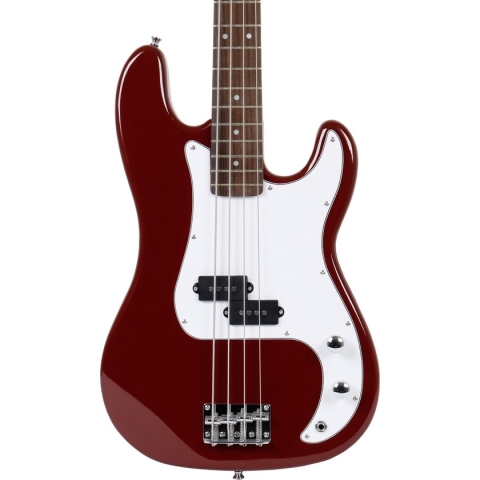 Fazley FPB118DR elektrische basgitaar rood