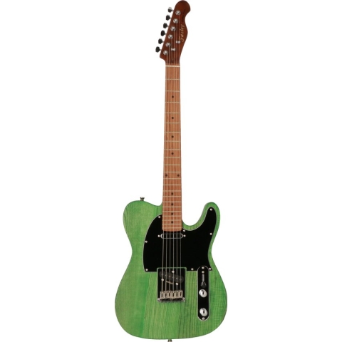Fazley Outlaw Series Coyote Plus SS Green elektrische gitaar met gigbag