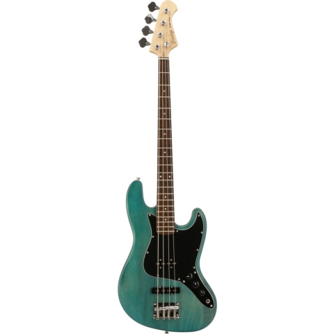 Fazley Outlaw Series Judge Basic Blue elektrische basgitaar met gigbag