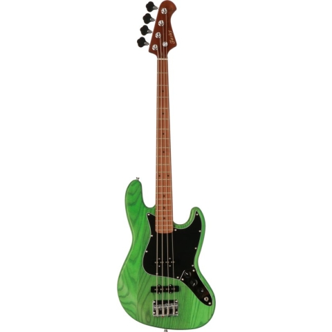 Fazley Outlaw Series Judge Plus Green elektrische basgitaar met gigbag
