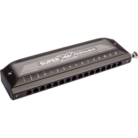 Hohner Super 64X Performance chromatische mondharmonica met etui