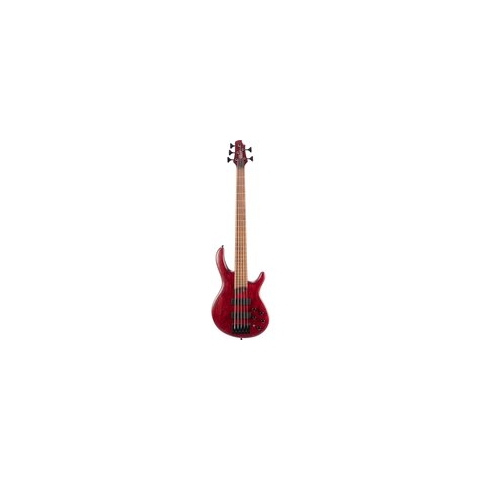 Cort B5 Element Open Pore Burgundy Red 5-snarige elektrische basgitaar