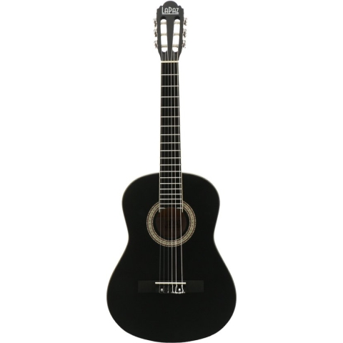 LaPaz C30BK-3/4 LH linkshandige klassieke gitaar
