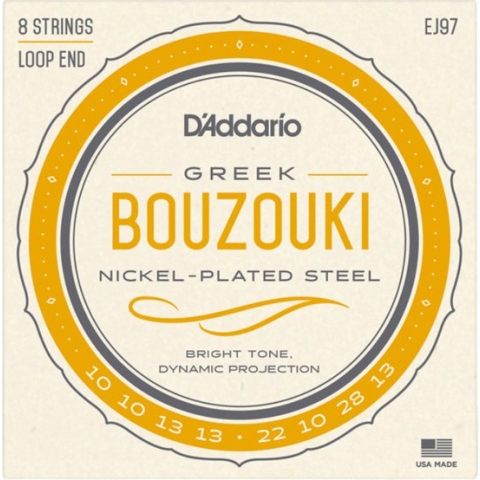 D'addario EJ97 - Bouzouki Greek - 8-string - Nickel Wound