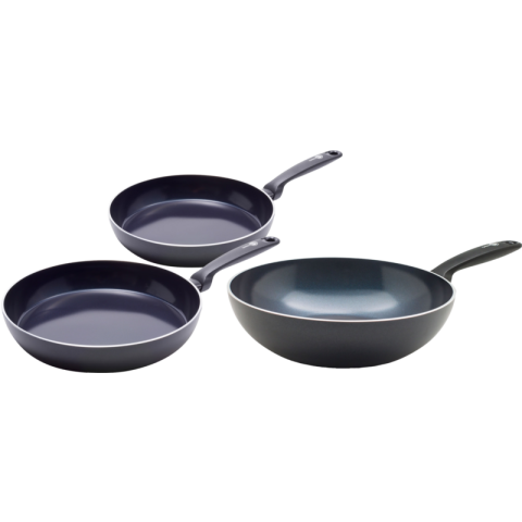 GreenPan Torino Keramische koekenpannenset 24 + 28 cm + Wokpan 28 cm