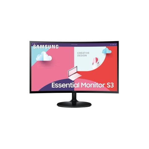 Samsung Essential S3 LS24C360EAUXEN 24  Full HD Curved VA Monitor