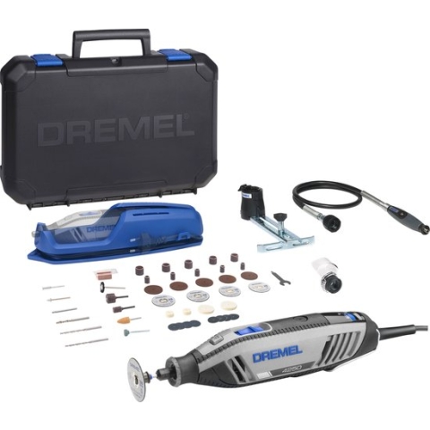 Dremel 4250 multitool - Roterend - Incl. 45 accessoires, 3 hulpstukken, 2 opbergoplossingen en opbergkoffer