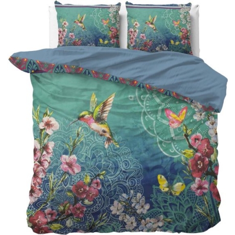 Dreamhouse Brenda Dekbedovertrekset - Tweepersoons - 200x200/220 + 2 kussenslopen 60x70 - Blauw