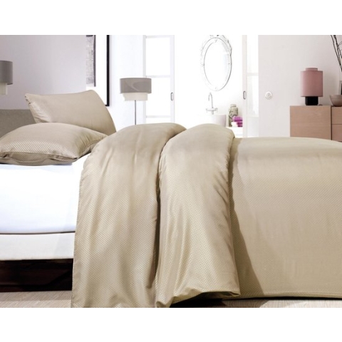 Zensation Satin Point - Dekbedovertrekset - Lits-Jumeaux - 240x200/220 + 2 kussenslopen 60x70 cm - Taupe