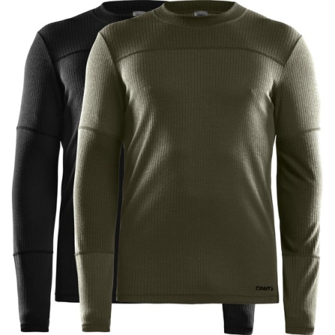 Craft CORE 2-pack Baselayer Thermoshirts Heren - Zwart - Maat M