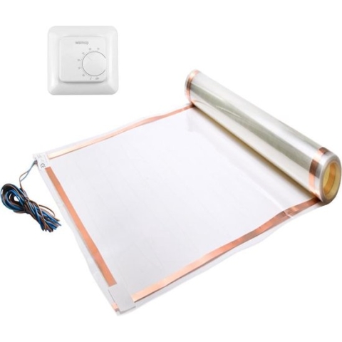 4m² Elektrische vloerverwarming folie + Gratis aan/uit WARMUP MSTAT thermostaat