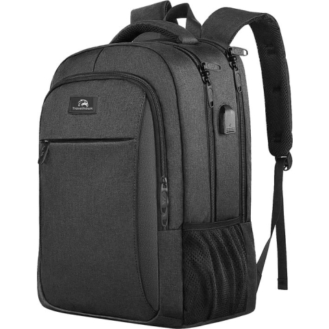 Travelhawk Rugzak - 28L - 15.6 inch - Laptop Rugzak - Schooltas - Tassen - Rugtas - Heren - Dames - Waterafstotend - Rugzakken - Met USB Oplaadpoort