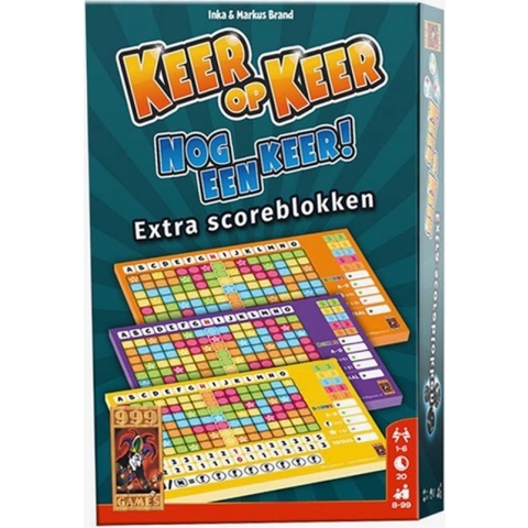 Scoreblokken Keer op Keer - Level 2, 3 en 4 Dobbelspel