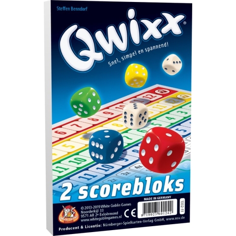 Qwixx Blocks - Dobbelspel - 2 Scoreblocks - Uitbreiding