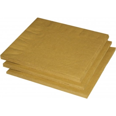 Gouden servetten 33 x 33 cm