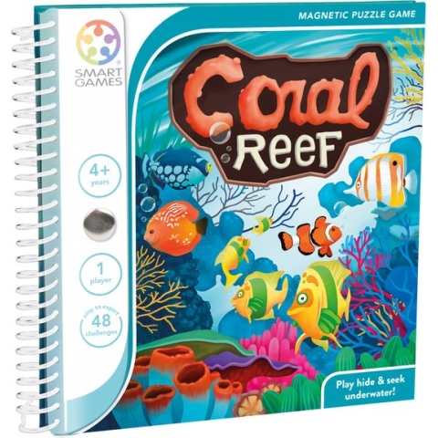 SmartGames - Coral Reef - 48 opdrachten - reisspel - magnetisch boekje