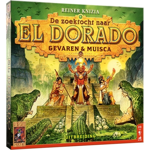 De Zoektocht naar El Dorado: Gevaren & Muisca Uitbreiding 2 Bordspel