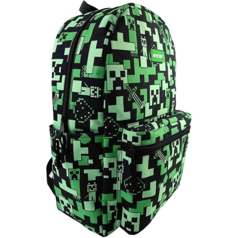 Minecraft Creeper Rugzak Laptop / Tablet Vak - Hoogte 44cm
