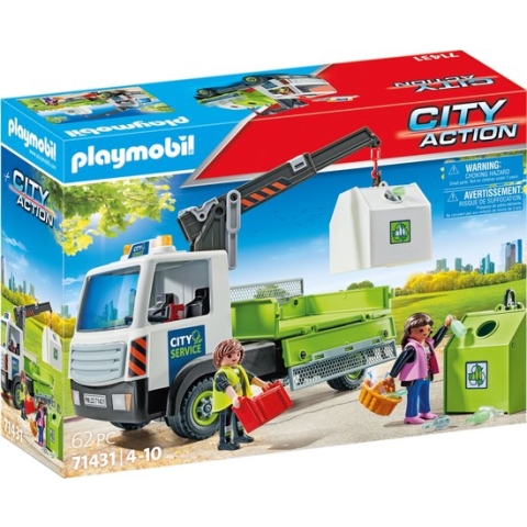 PLAYMOBIL City Action Glasbak ophaaldienst - 71431