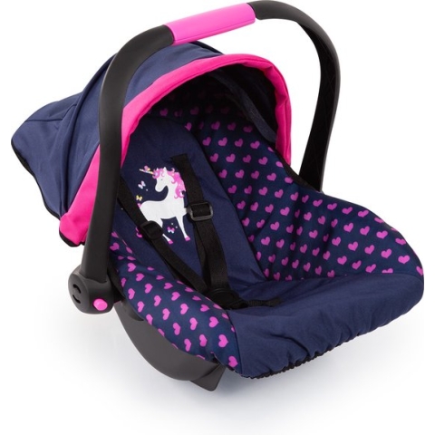 Bayer - Autostoeltje Deluxe Car Seat voor poppen - Blauw en Roze (67954AA)