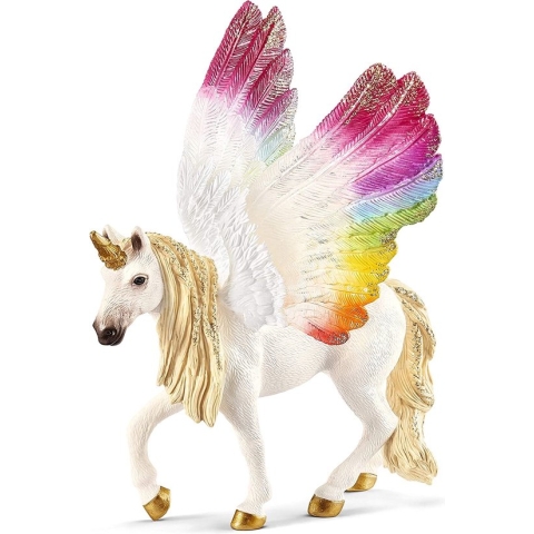 schleich BAYALA - Gevleugelde Regenboog Eenhoorn - Speelfiguur - Kinderspeelgoed voor Jongens en Meisjes - 5 tot 12 jaar - 70576