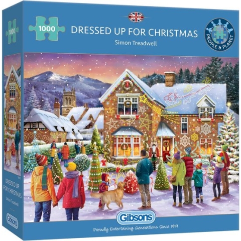 Gibsons puzzel 1000 stukjes "Dressed up for christmas"