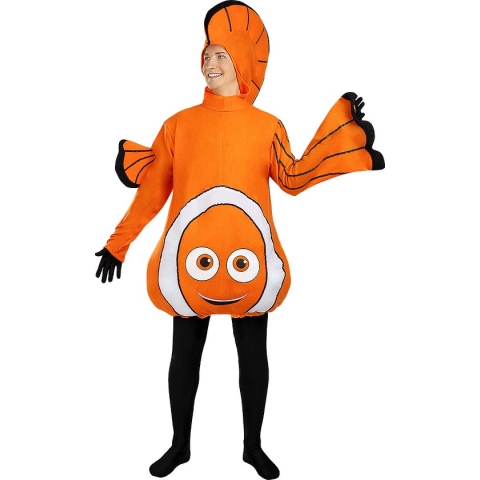 Funidelia | Clownvis kostuum voor vrouwen en mannen - Dieren - Kostuum voor Volwassenen Accessoire verkleedkleding en rekwisieten voor Halloween, carnaval & feesten - Maat M - L - Oranje
