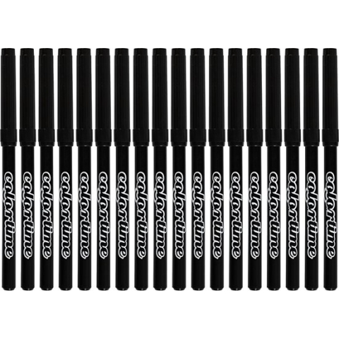 Colortime Stiften Lijndikte 2 Mm Zwart 18 Stuks