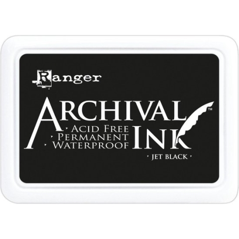 Archival Permanent Ink Pad - Jet Black - Zwart