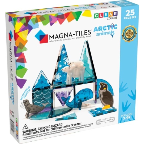 Magna Tiles - Arctic Animals Noordpool Dieren - Magnetisch Constructiespeelgoed 25 stuks