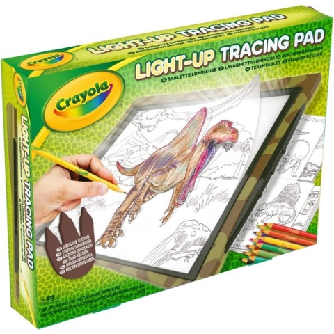 Crayola - Light Up Tracing Pad Dinosaur Edition, voor vrije tijd en reizen, cadeau-idee