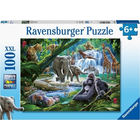 Ravensburger puzzel Jungle dieren - Legpuzzel - 100 stukjes