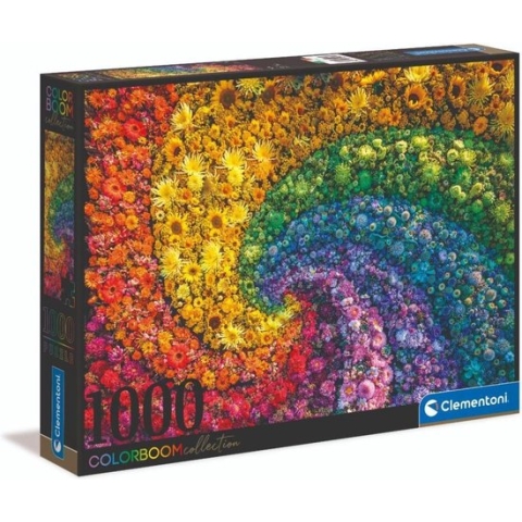 Clementoni - Puzzel 1000 Stukjes Whirl - Colorboom, Puzzel Voor Volwassenen en Kinderen, 14-99 jaar, 39594
